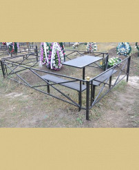 Фото изготовленной из металла оградки Тип 8. Стоимость от 1250 руб/м