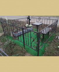Фото изготовленной сварной оградки Тип 11. Стоимость от 1250 руб/м